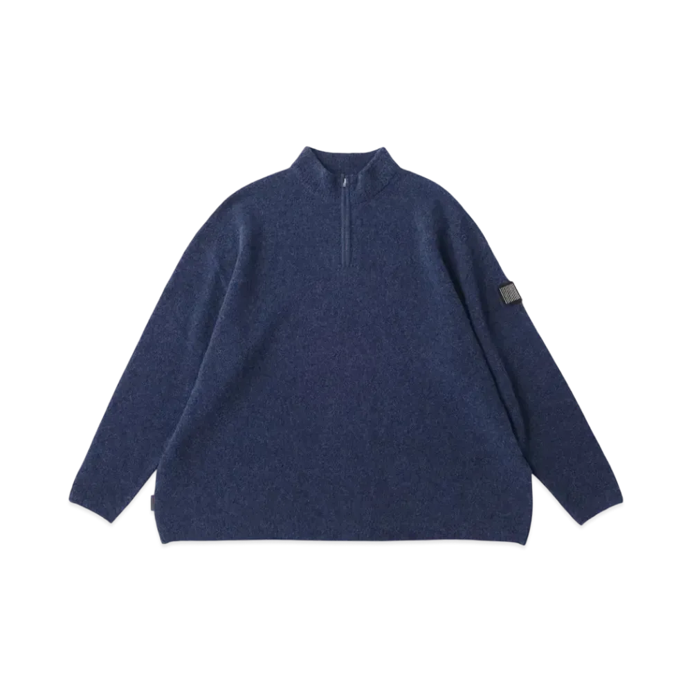 S.F.C Half Zip Knit "Blue Mix"