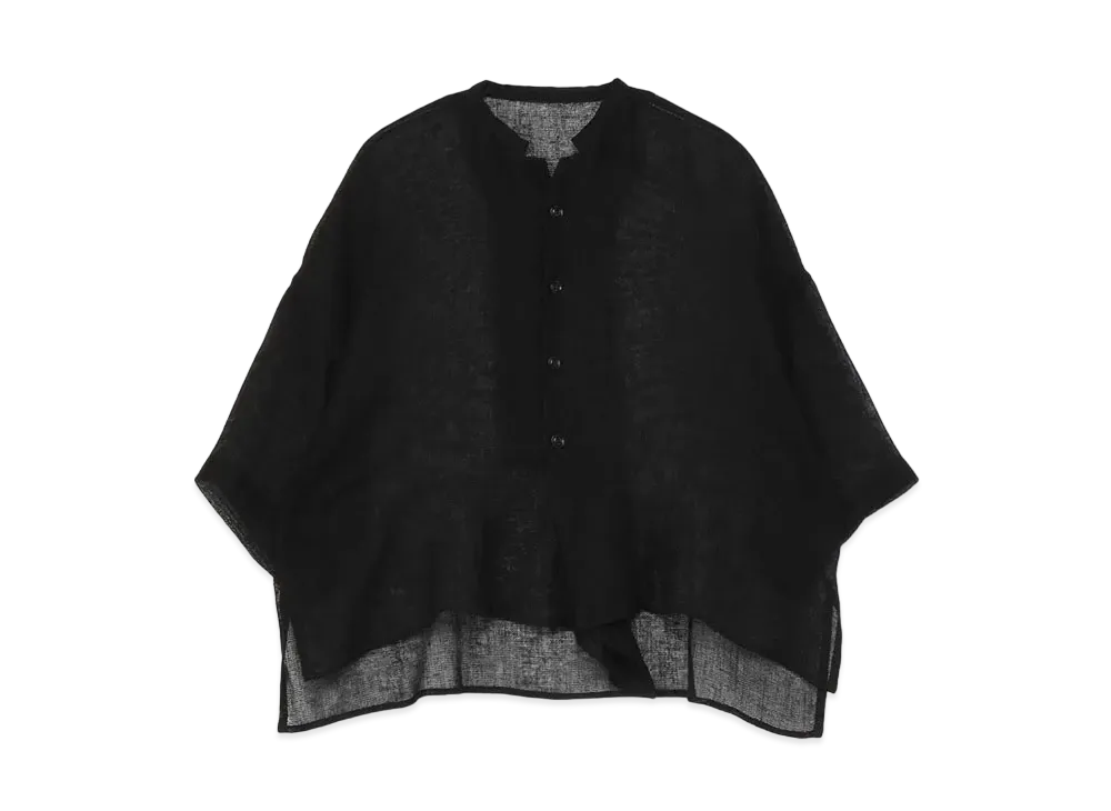 Yohji Yamamoto Y's LENO CLOTH BOX SHIRT "Black"