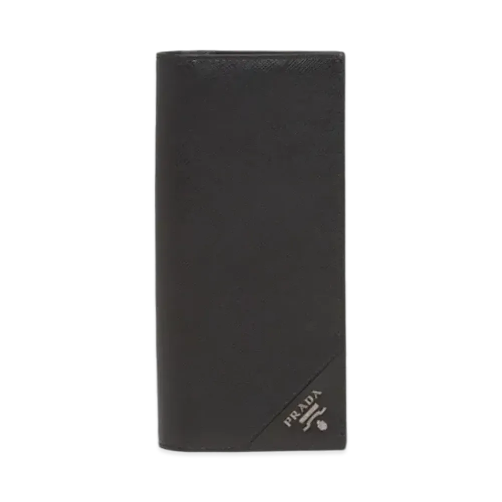PRADA Saffiano Leather Wallet "Black"