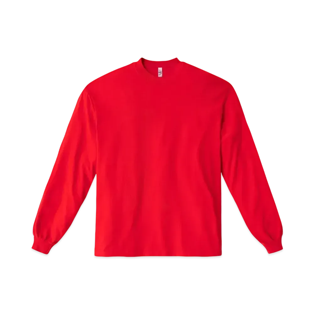 Los Angeles Apparel 6.5oz Long Sleeve Garment Dye Crew Neck T-Shirt "Tomato"