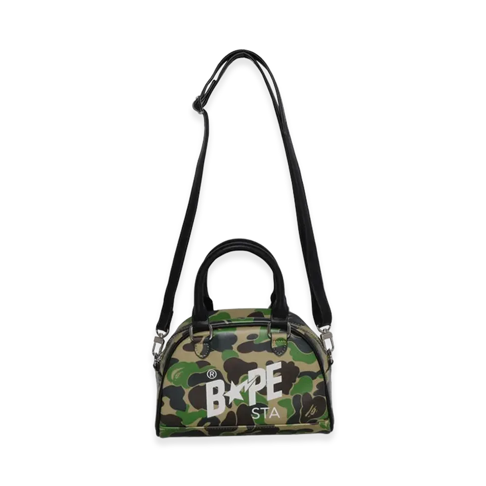 A BATHING APE Women's ABC Camo Mini Bowling Bag "Green"