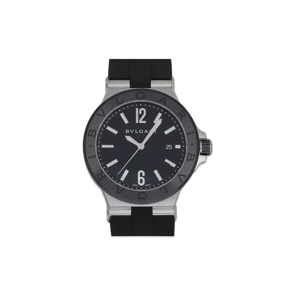 BVLGARI Diagono Ceramic "Black/Stainless Steel/Ceramic"