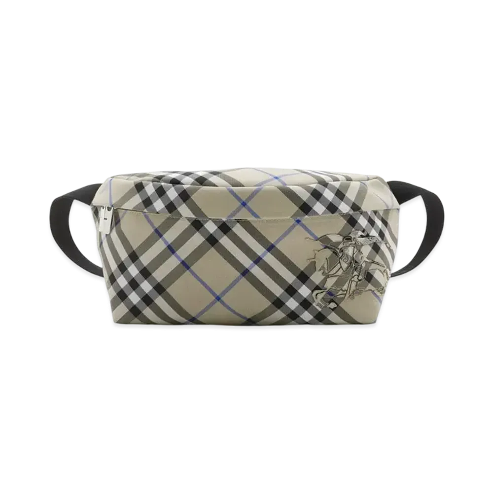 Burberry Check Belt Bag "Lichen"