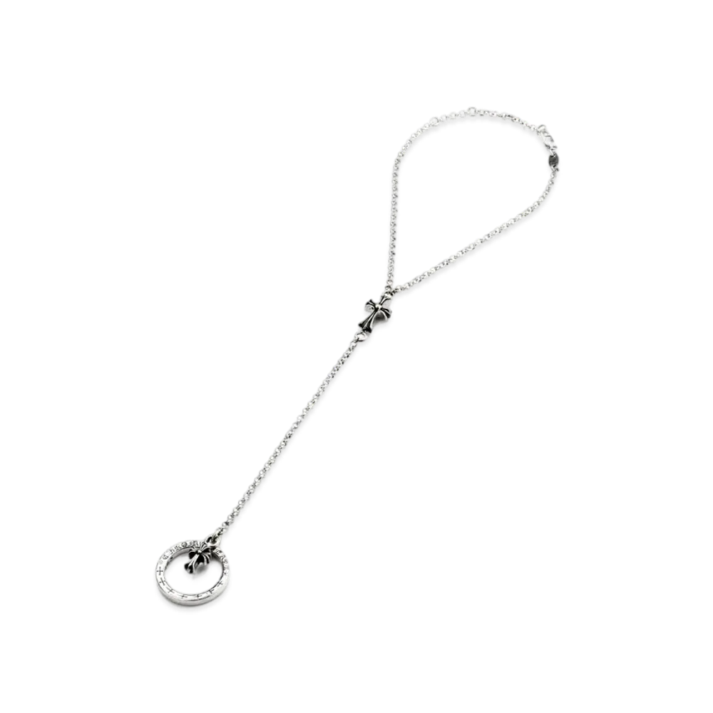 Chrome Hearts NTFL Bracelet Chain w/ Baby Fat Ring "Silver"