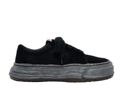 Maison MIHARA YASUHIRO ERIC OG Sole Overdyed Mix Material Low-top Sneakers "Black/Black"