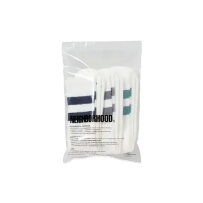 NEIGHBORHOOD Classic 3Pac Long Socks "White"