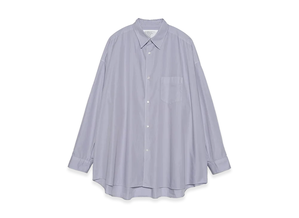 Graphpaper minus Botanical Dyed Broad L/S Oversized Regular Collar Shirt "Purple"