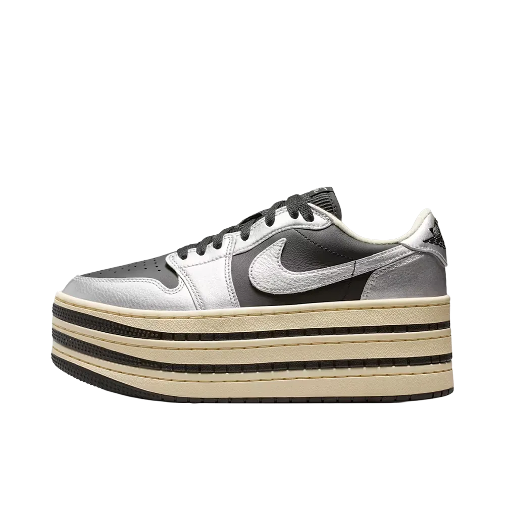 Nike Women's Air Jordan 1 Triple Stack "Metallic Silver/Black"