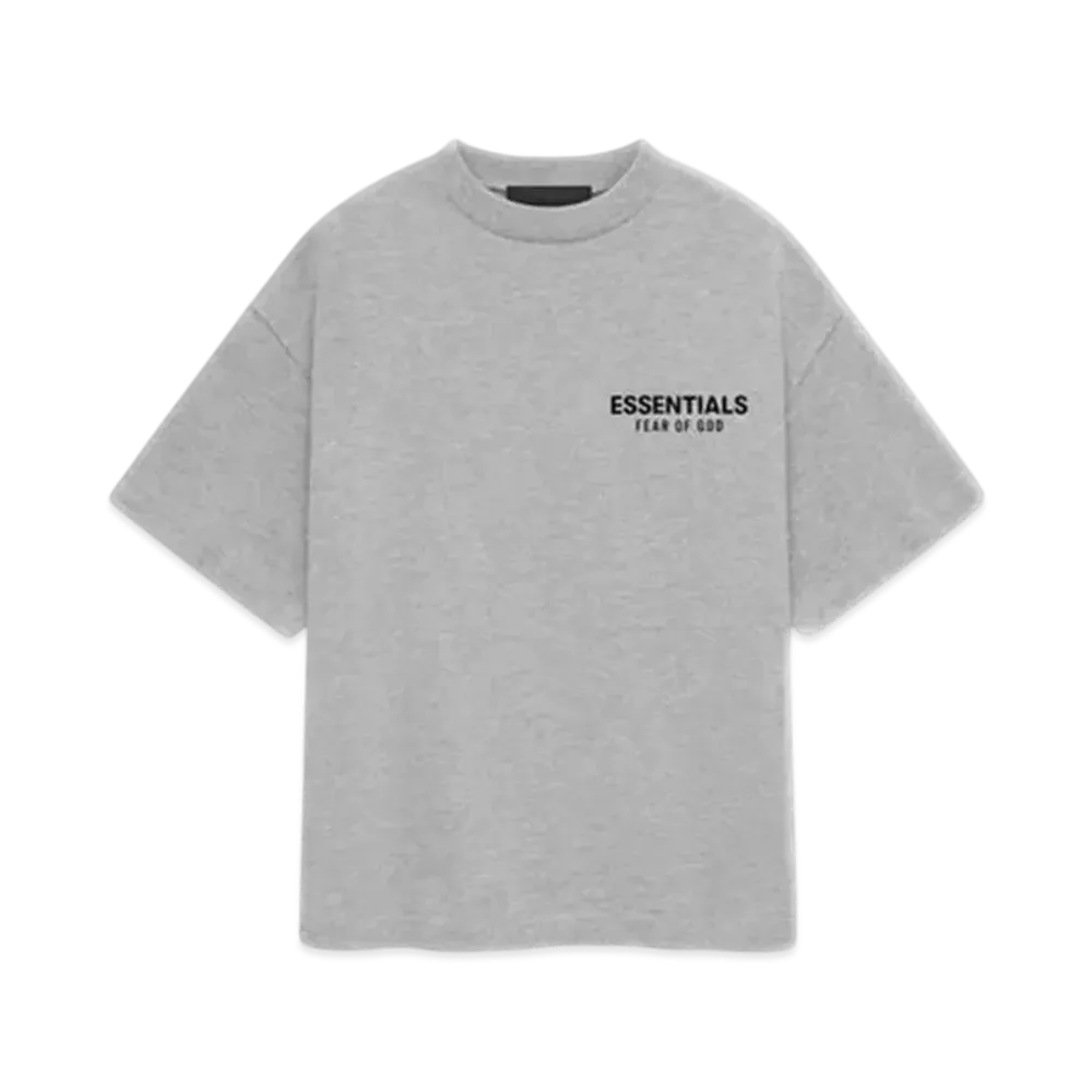 FEAR OF GOD Essentials Kid's Jersey Crewneck Tee "Light Heather Gray"