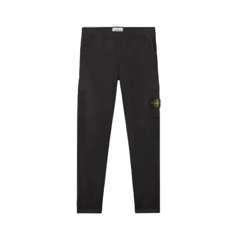 Stone Island Regular Tapered Fit Cargo Trousers "Black"