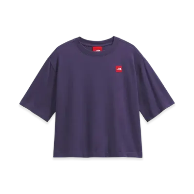 The North Face Red Box Short Sleeve Boxy Tee "Eternal Purple"