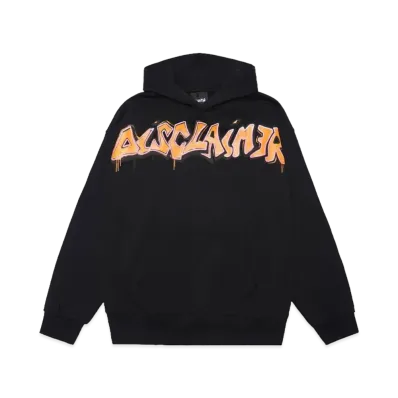 DISCLAIMER MAGLIA UOMO CON CAPPUCCIO IN FELPA "NERO"
