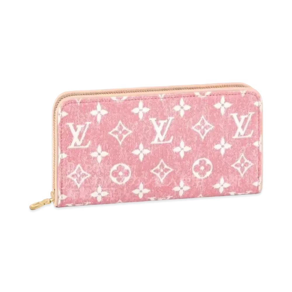 Louis Vuitton Zippy Wallet Monogram Jacquard Denim "Pink"