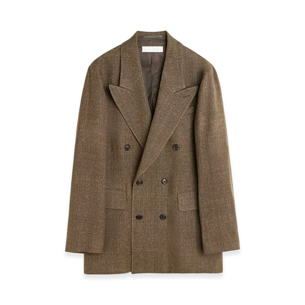 OUR LEGACY Sharp Db Blazer "Tobacco Delave Linen"