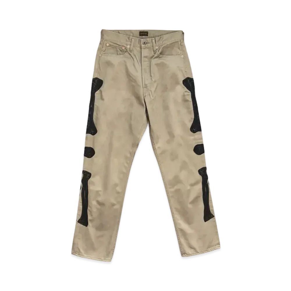 KAPITAL VINTAGE SATIN MEXICAN KANTAKI SEED 5P "Camo Beige"