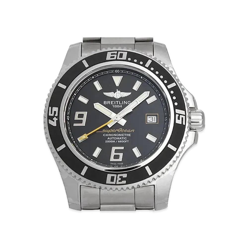 Breitling Superocean Heritage 46 Abyss Yellow "Black/Stainless Steel"