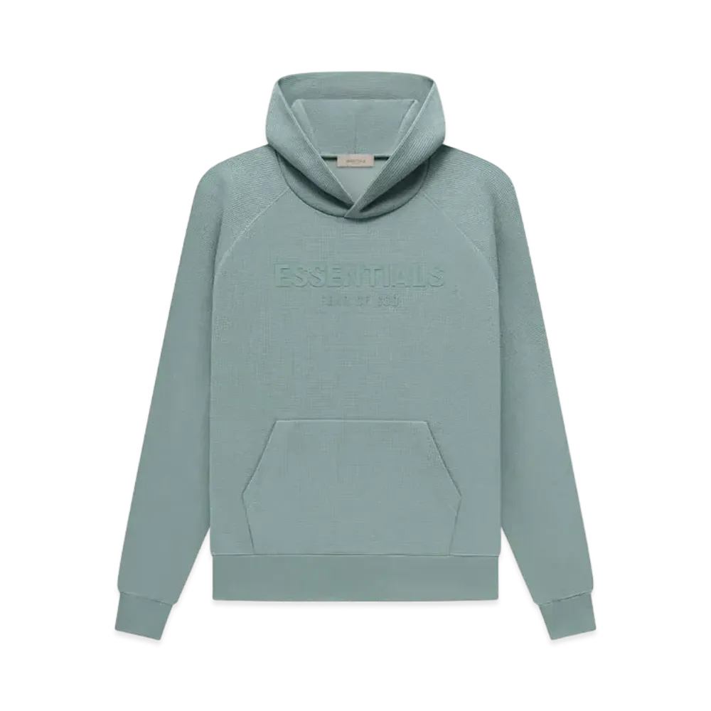 FEAR OF GOD ESSENTIALS Waffle Raglan Hoodie "Sycamore"