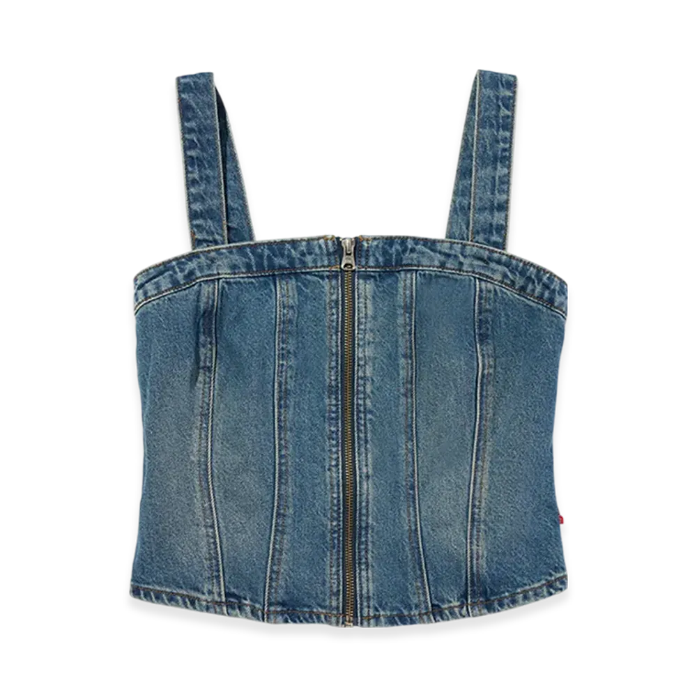 Levi's Sculpted Denim Bustier "Medium Indigo"