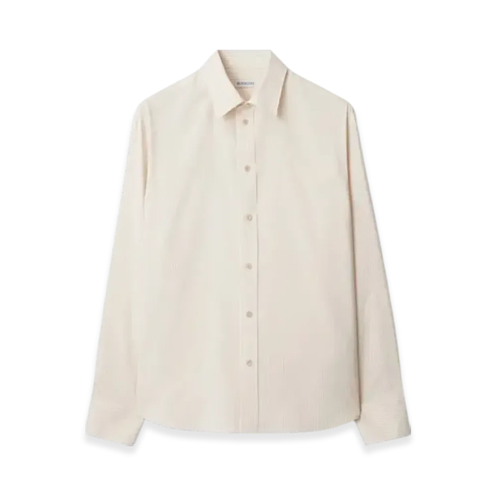 Burberry Stripe Silk Shirt "Clam"