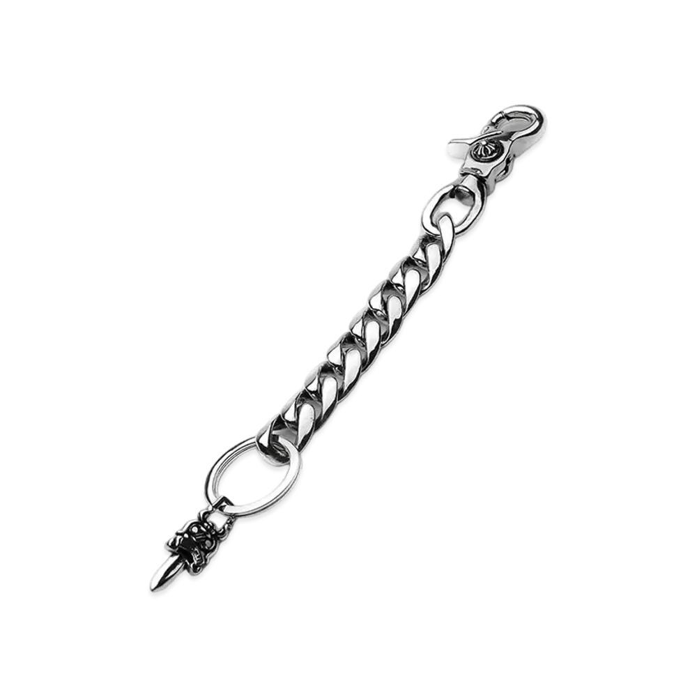 Chrome Hearts Classic Link Key Ring Long "Silver"