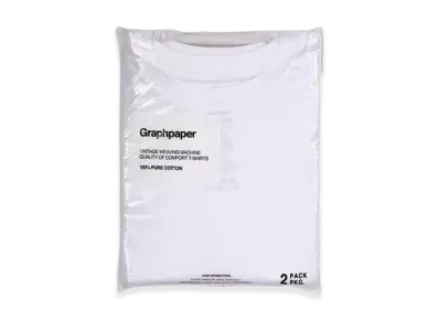 Graphpaper 2-Pack Crew Neck Tee "White"
