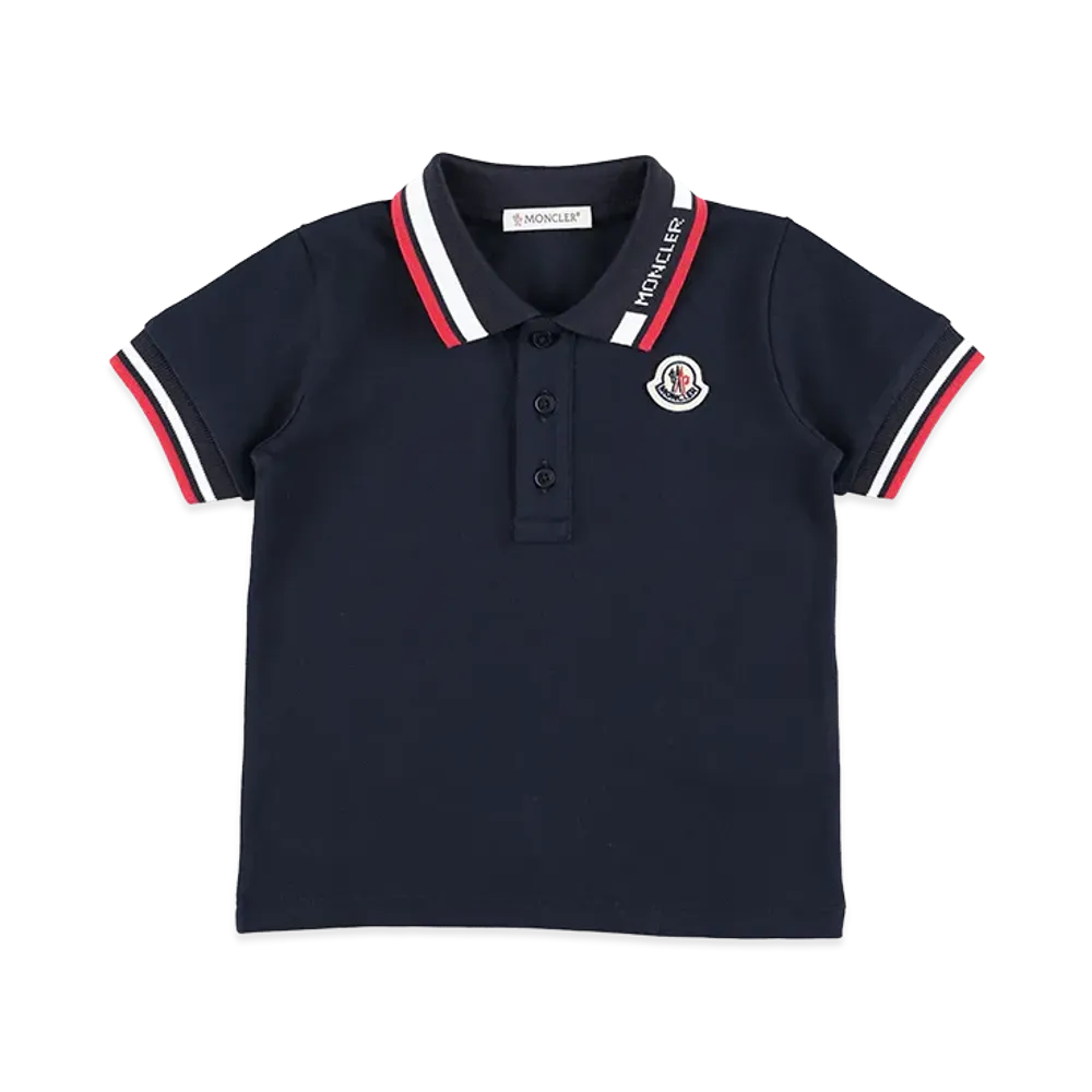 MONCLER Kids Polo Shirt "Dark Blue"