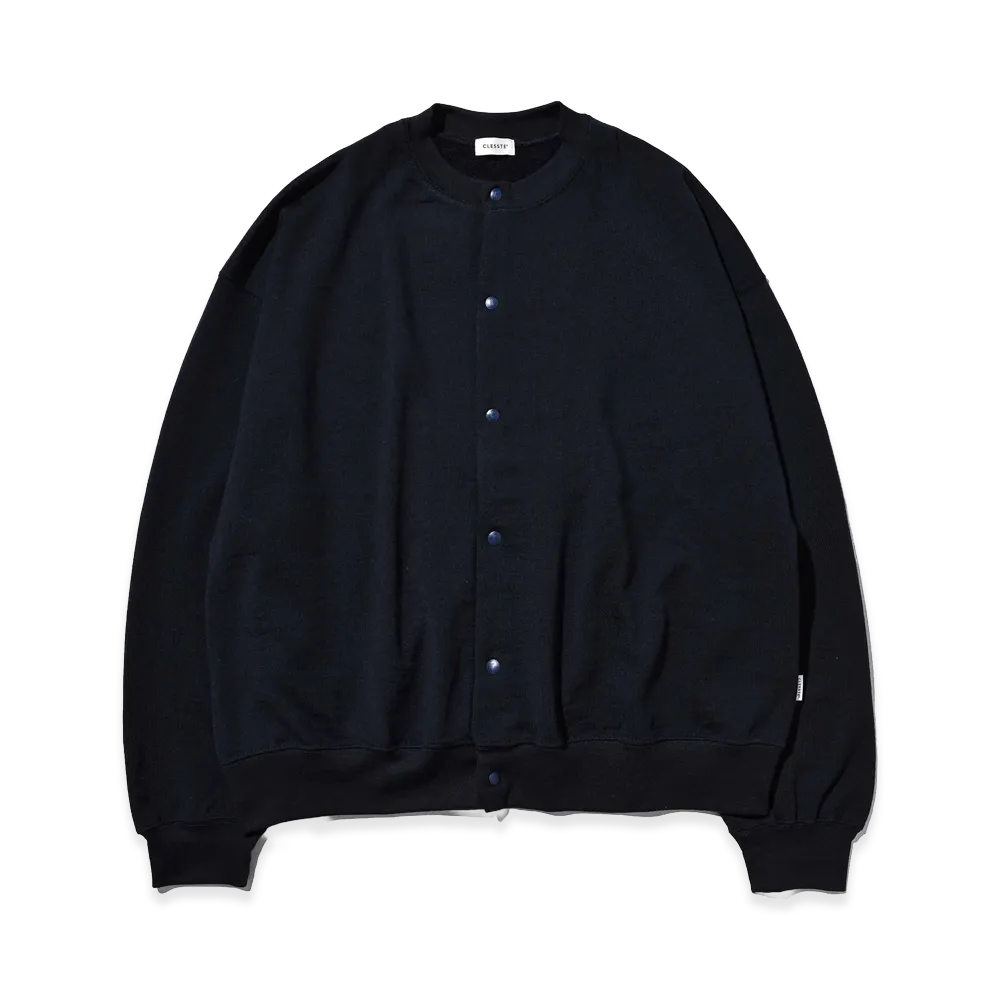 CLESSTE Wool Sweat Crew Neck Cardigan 