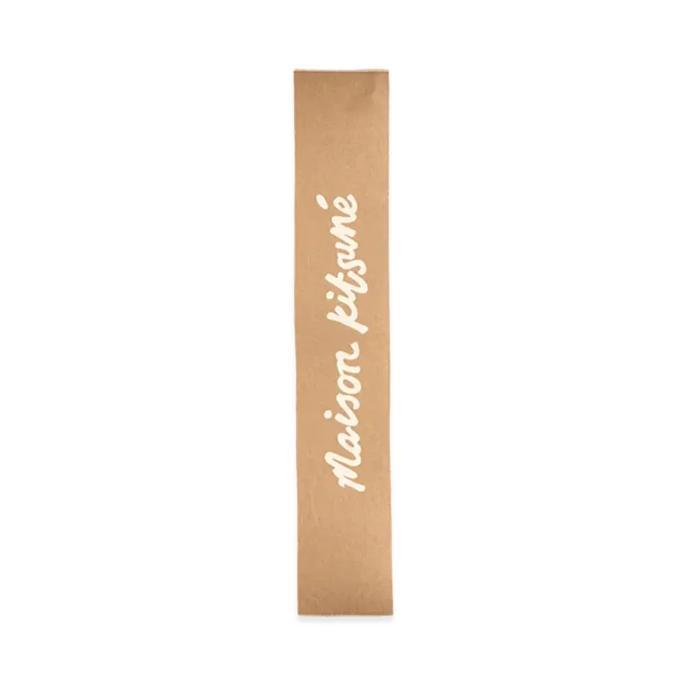 Maison Kitsune Handwriting Scarf "Light"