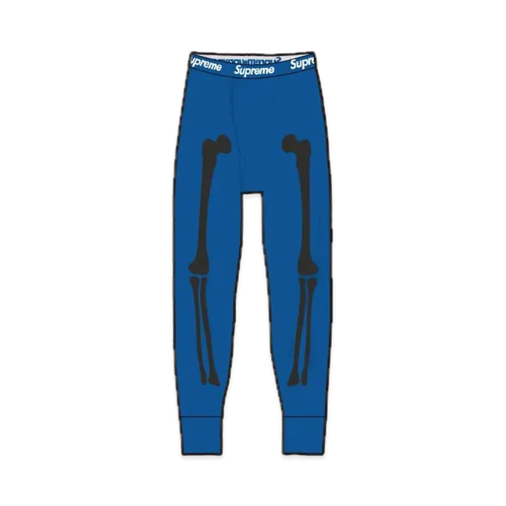 Supreme x Hanes Bones Thermal Pant (1 Pack) "Blue"
