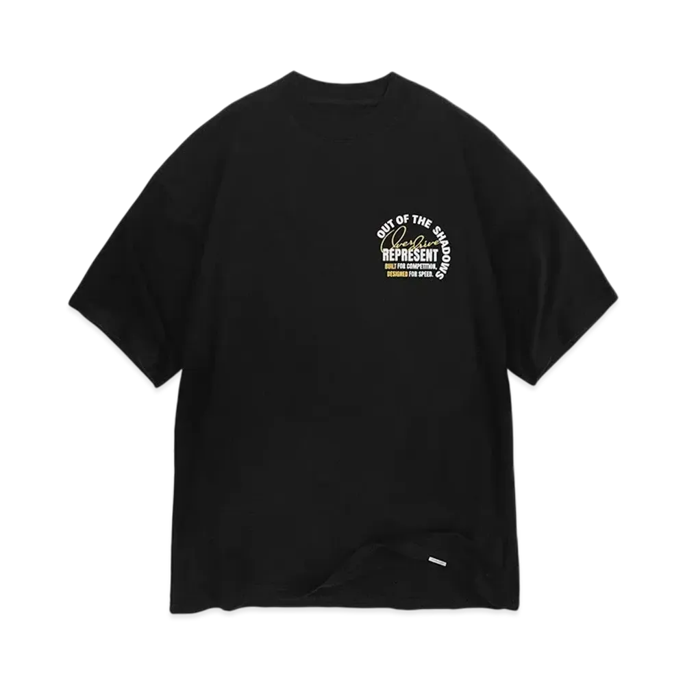 REPRESENT Out Of The Shadows T-Shirt "Stained Black"