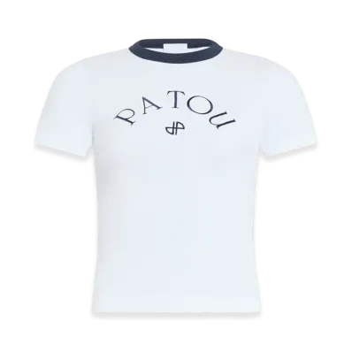 PATOU Women's Organic Cotton JP Fit T-Shirt "White"
