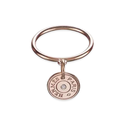 Hermes Gambade Ring "Pink Gold/Diamond"