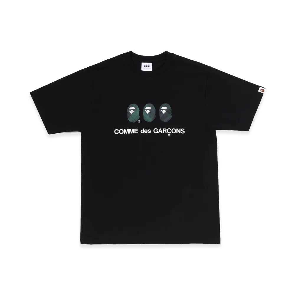 A BATHING APE x COMME des GARCONS CDG Osaka Bape Tee "Black"