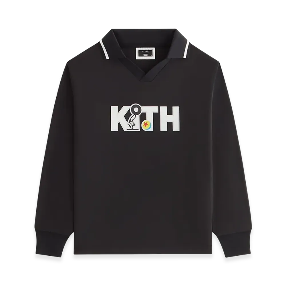 Kith x Disney Pixar Kids Long Sleeve Soccer Jersey "Black"