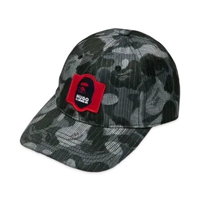 HUGO x Mr. BATHING APE CAP "Black"