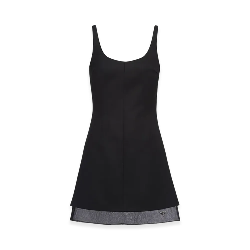 PRADA Women's Wool Mini Dress "Black"