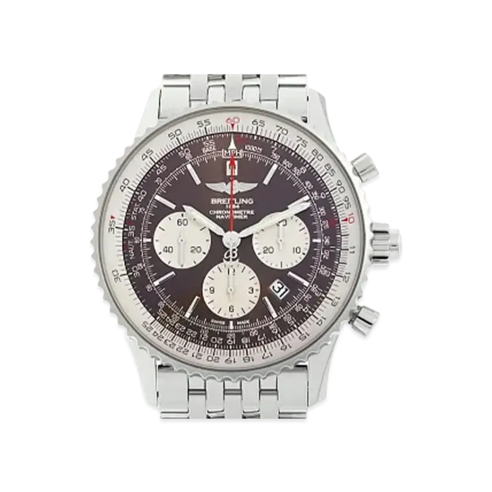 Breitling Navitimer 1 B03 Chronograph Rattrapante "Brown/Stainless Steel"
