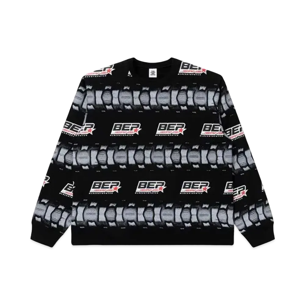 BlackEyePatch BEP Jeans Tire Bordered Crewsweat "Black"