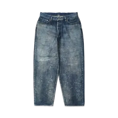 MADNESS MADNESS MID WASH WWII DENIM PANTS "INDIGO"