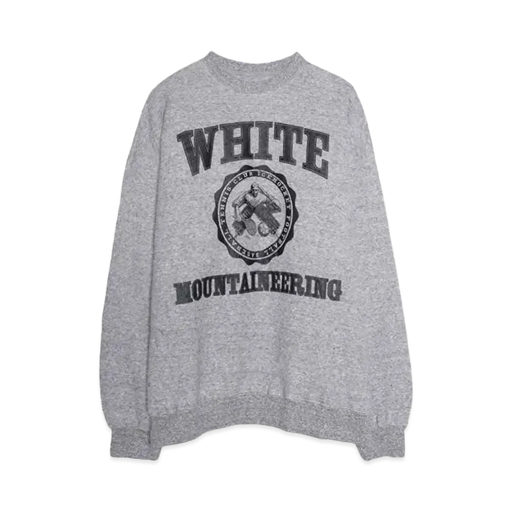 White Mountaineering COLLEGE LOGO SWEAT SHIRT "GRAY"