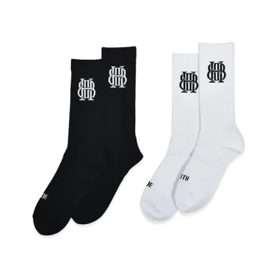 BREATH BH Logo Socks 2Pack "Black/White"