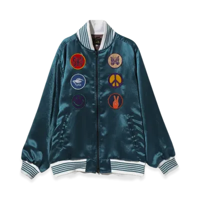 NEEDLES Acetate Sateen Award Jacket "Blue"