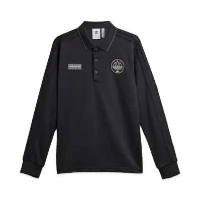 adidas SPZL F.C. Long Sleeve Polo Shirt "Utility Black"