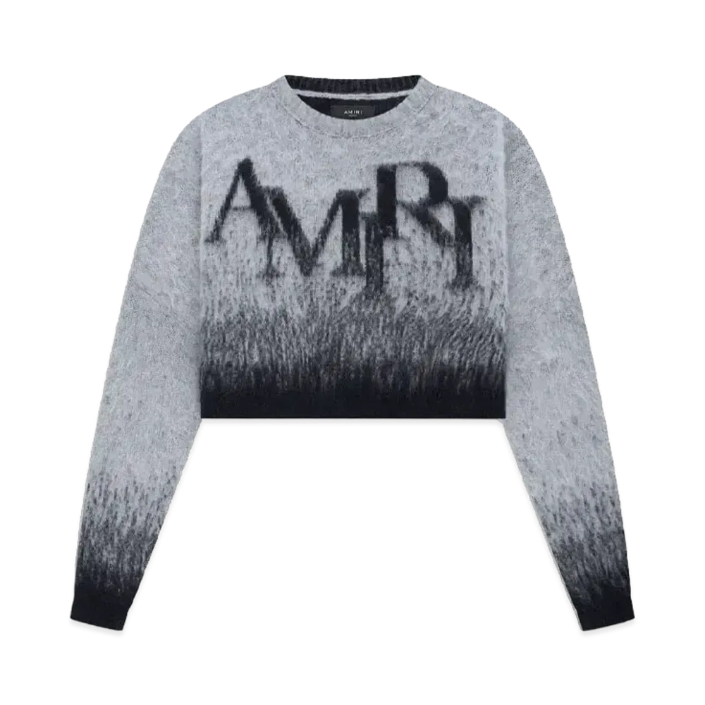 AMIRI Staggered Ombre Crew "Gray"