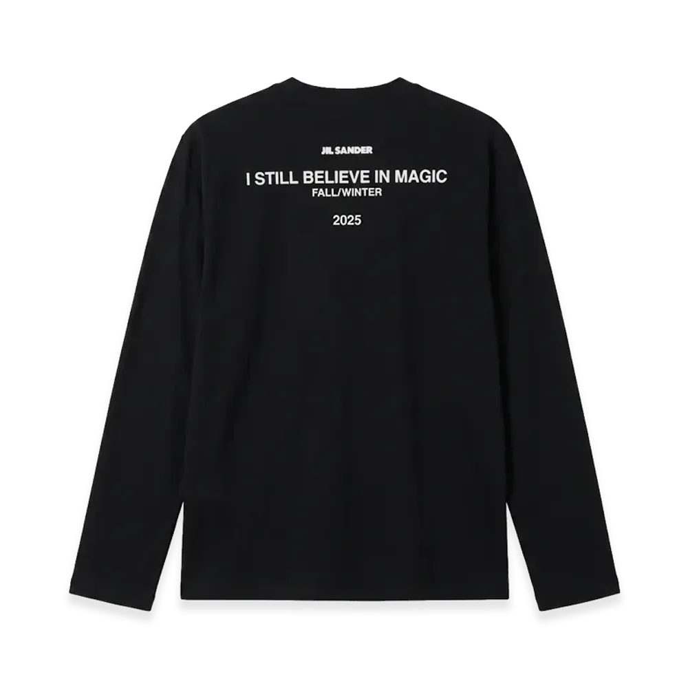 Jil Sander Logo Print Long Sleeve T-Shirt "Black"