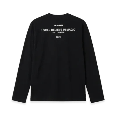 Jil Sander Logo Print Long Sleeve T-Shirt "Black"