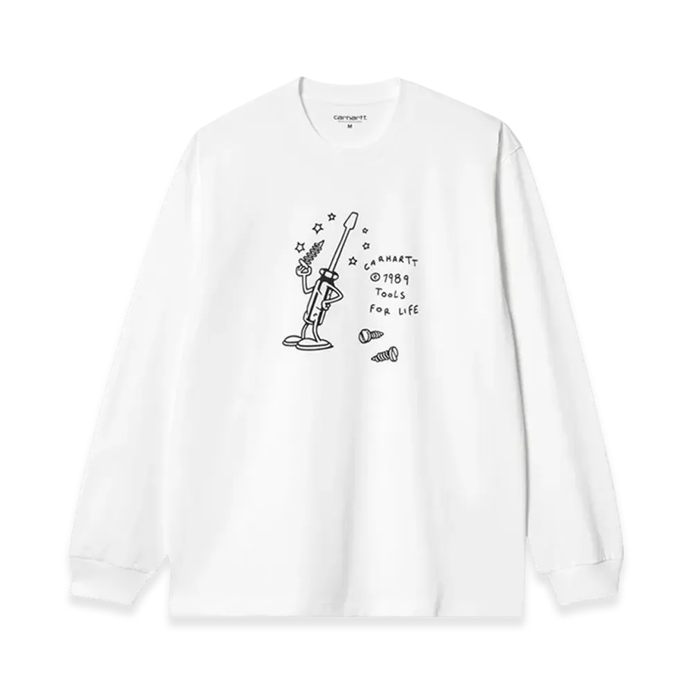 Carhartt WIP Tools For Life Long Sleeve T-Shirt "White"