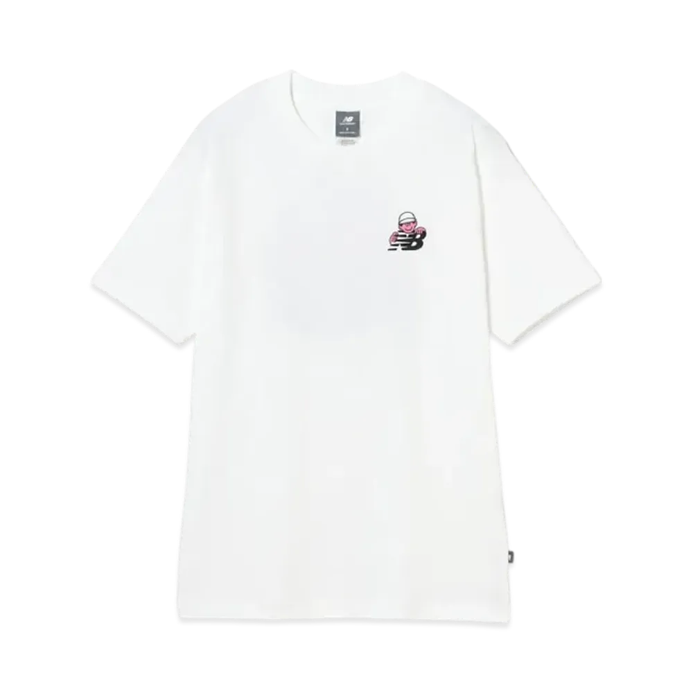 BEAMS T x New Balance x Face Oka Character T-Shirt "White"