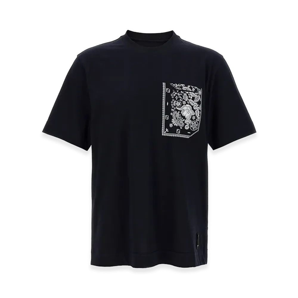 FENDI Bandanda Pocket T-Shirt "Dark Blue"