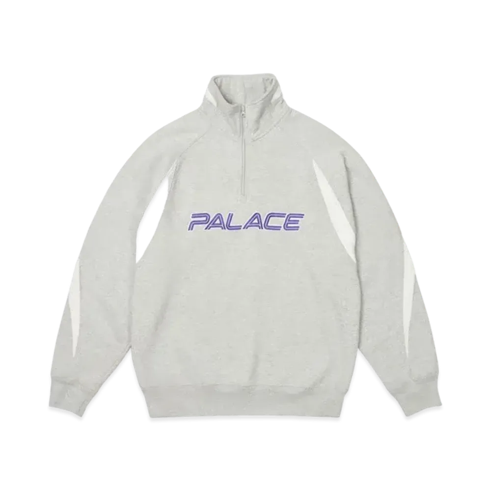 PALACE Isn'T It 1/4 Zip "Grey Marl"